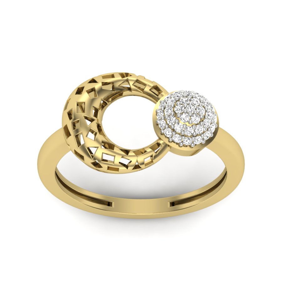 Yellow Gold Plated Sterling Silver Ring