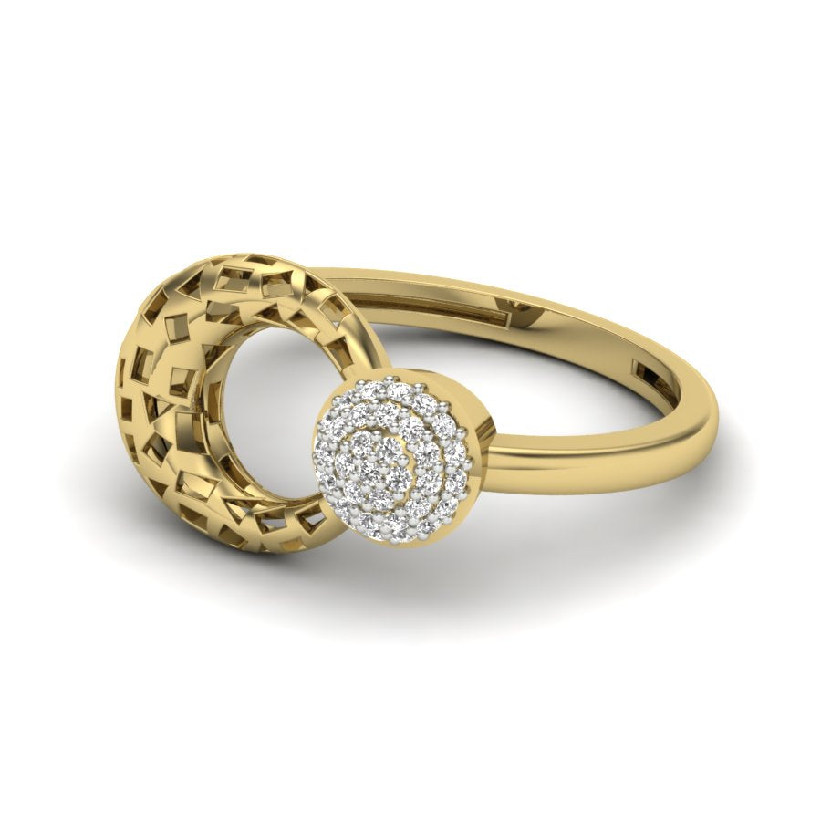 Yellow Gold Plated Sterling Silver Ring