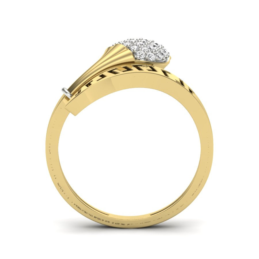 Yellow Gold Plated Sterling Silver Ring