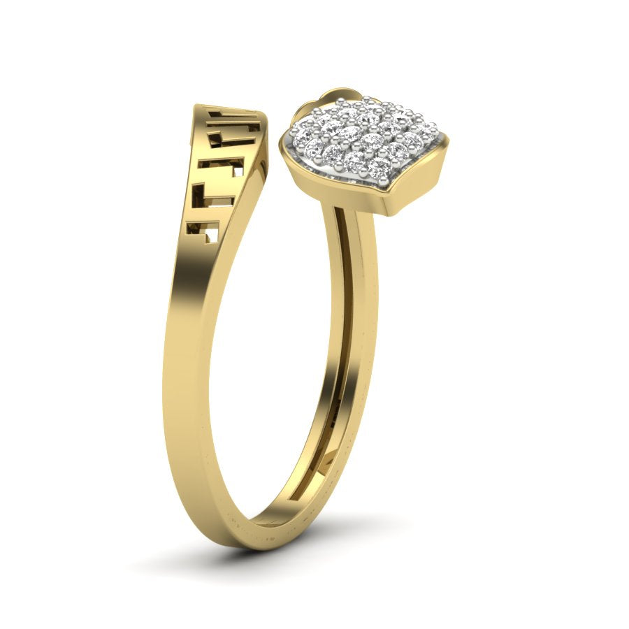 Yellow Gold Plated Sterling Silver Ring