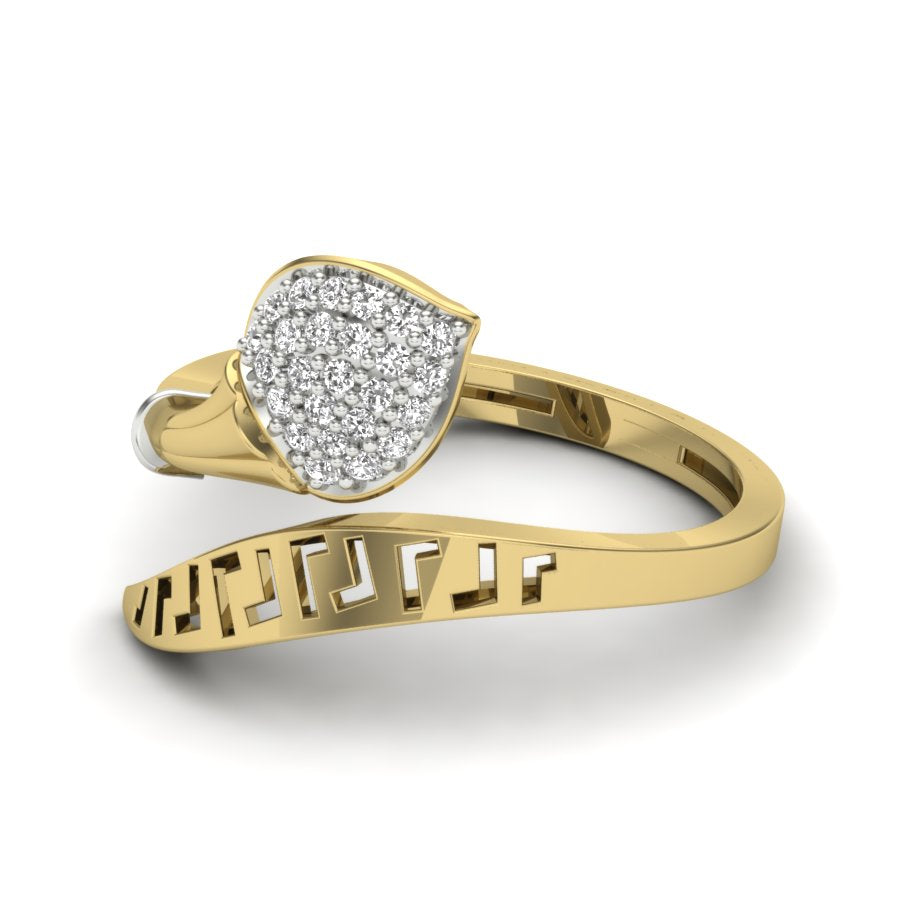 Yellow Gold Plated Sterling Silver Ring