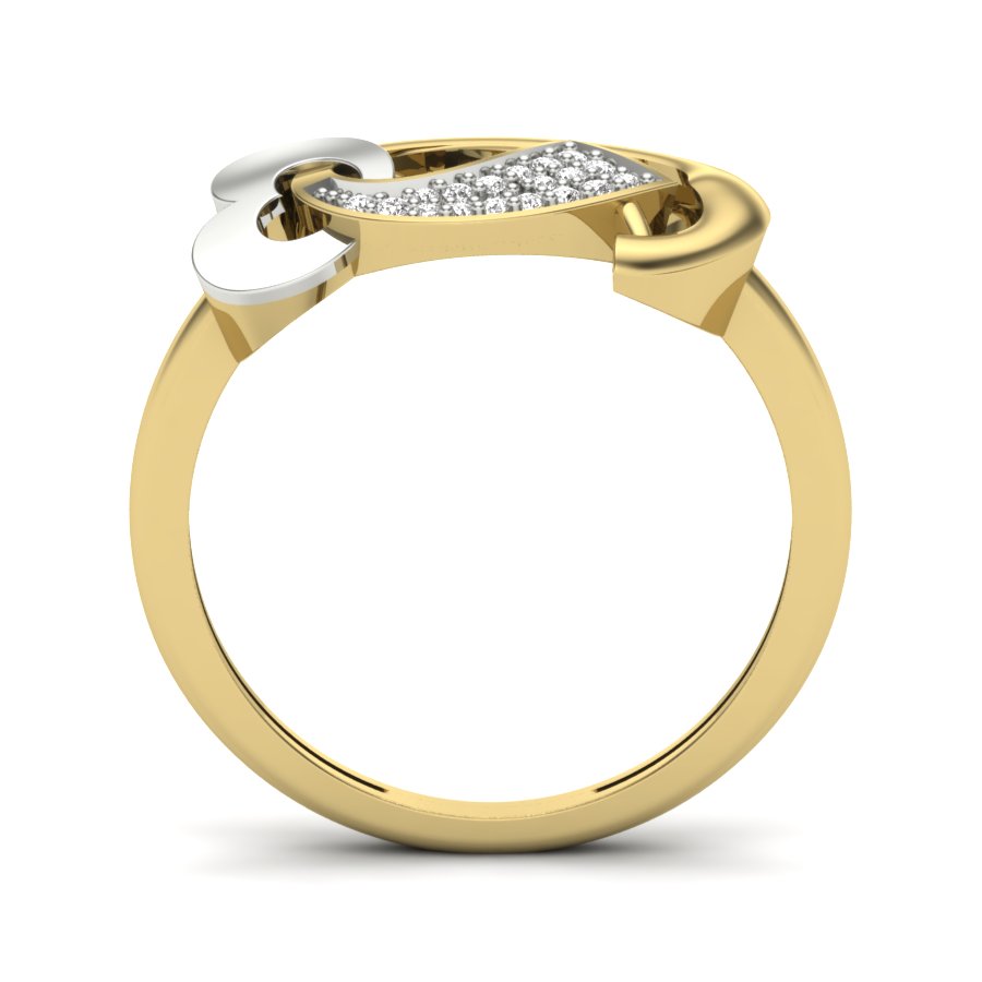 Yellow Gold Plated Sterling Silver Ring