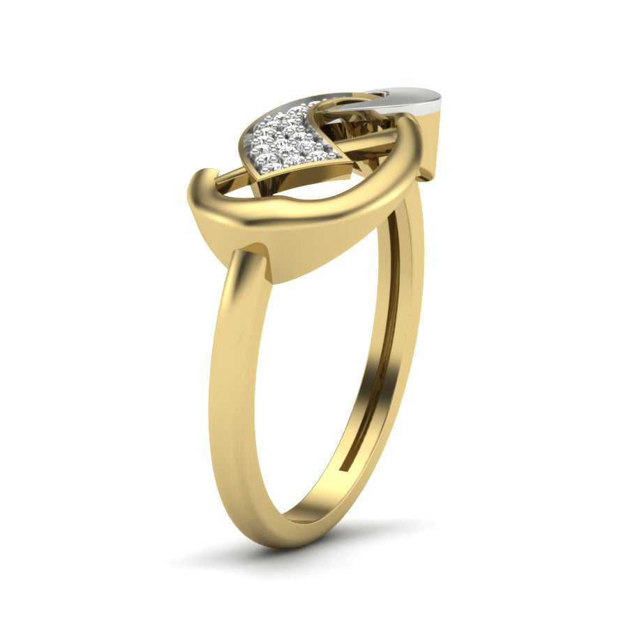Yellow Gold Plated Sterling Silver Ring