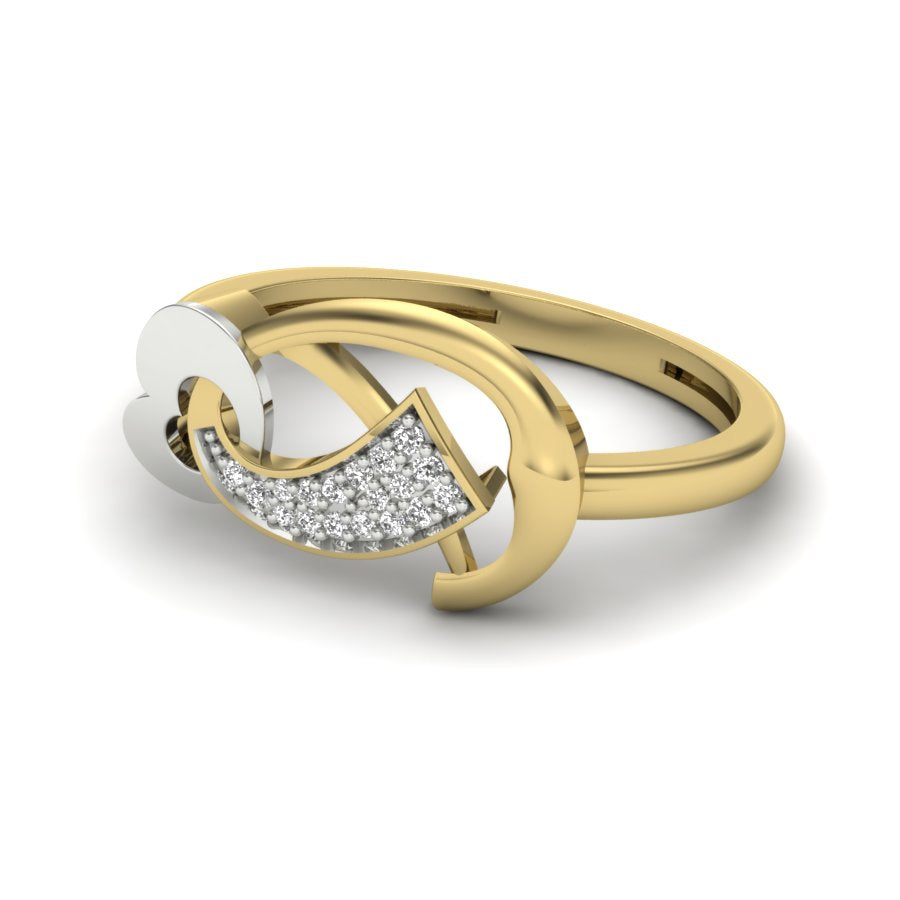 Yellow Gold Plated Sterling Silver Ring