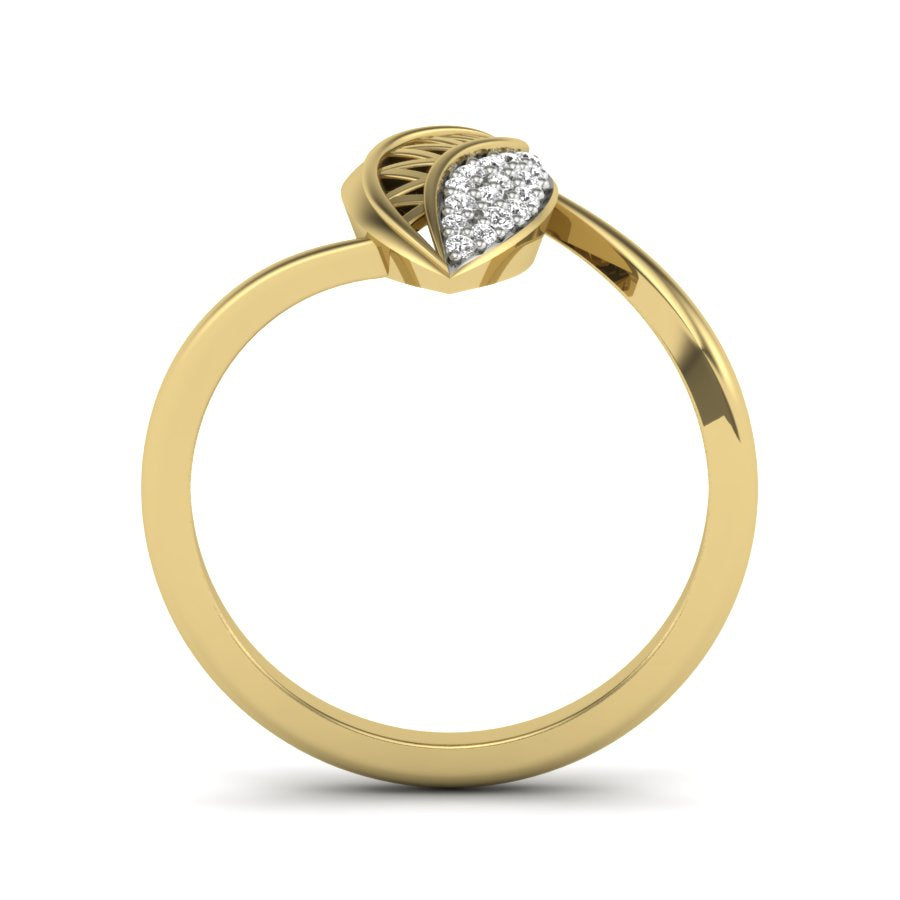 Yellow Gold Plated Sterling Silver Ring