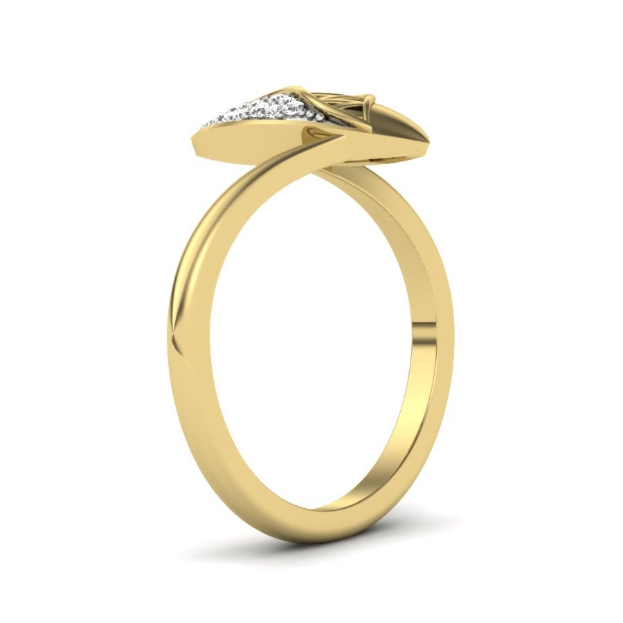 Yellow Gold Plated Sterling Silver Ring