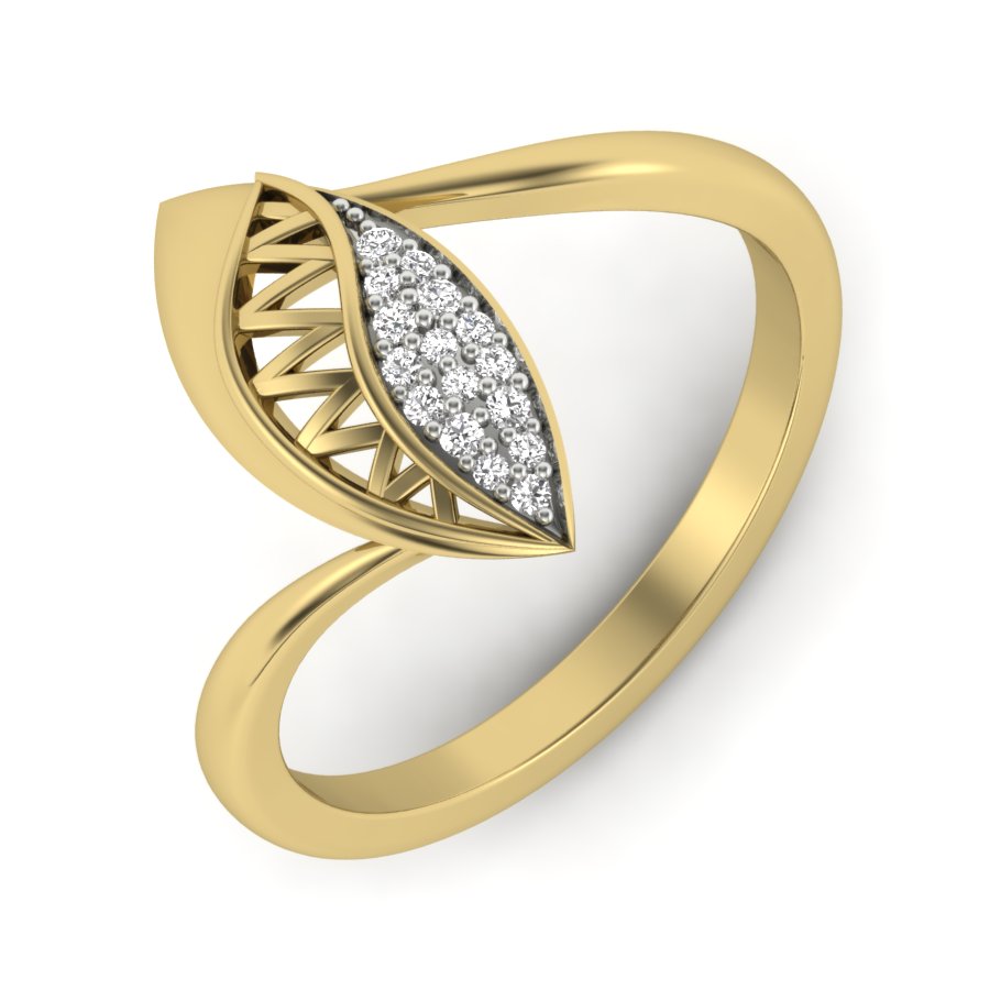 Yellow Gold Plated Sterling Silver Ring
