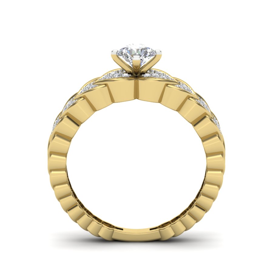 Yellow Gold Plated Sterling Silver Ring