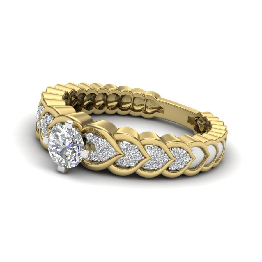 Yellow Gold Plated Sterling Silver Ring