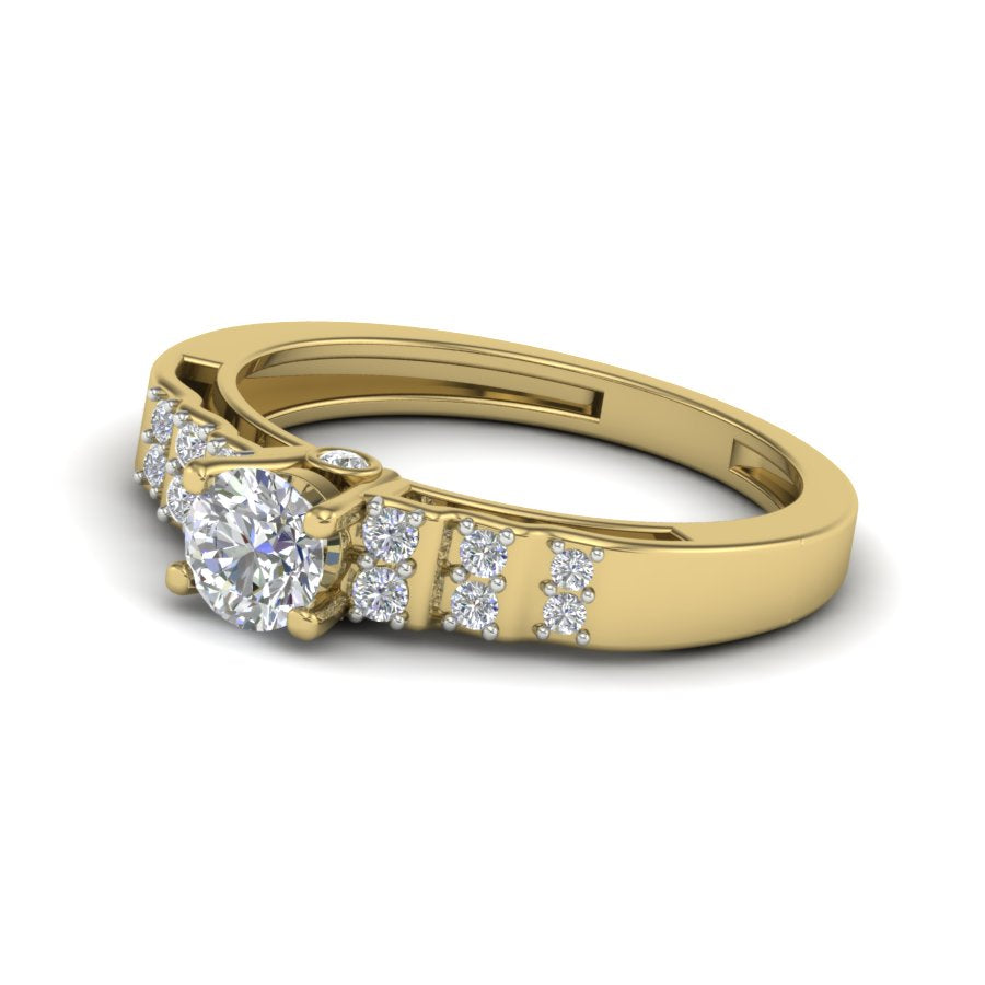 Yellow Gold Plated Sterling Silver Ring