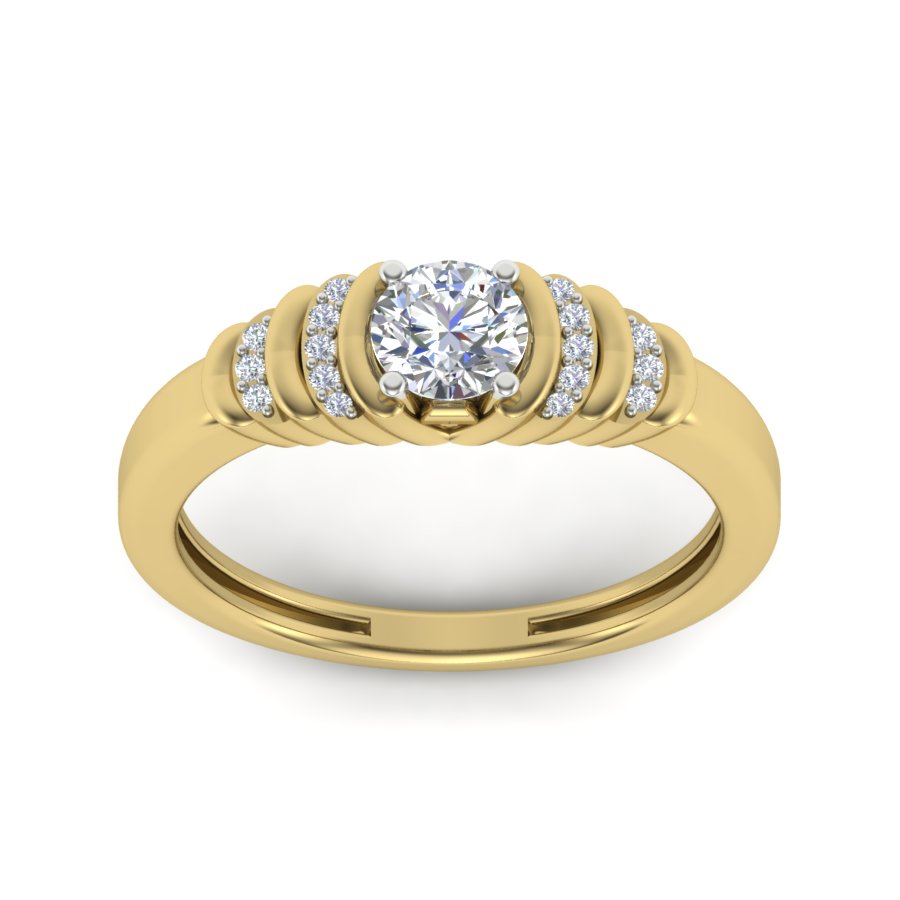 Yellow Gold Plated Sterling Silver Ring