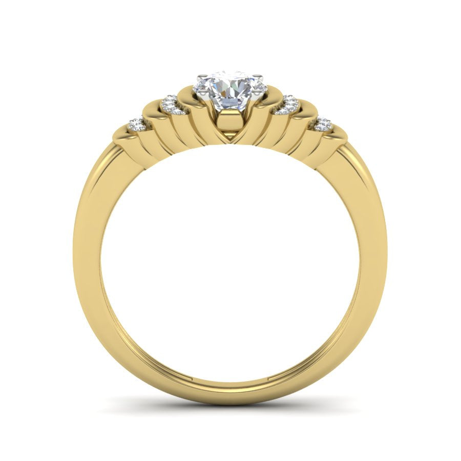 Yellow Gold Plated Sterling Silver Ring
