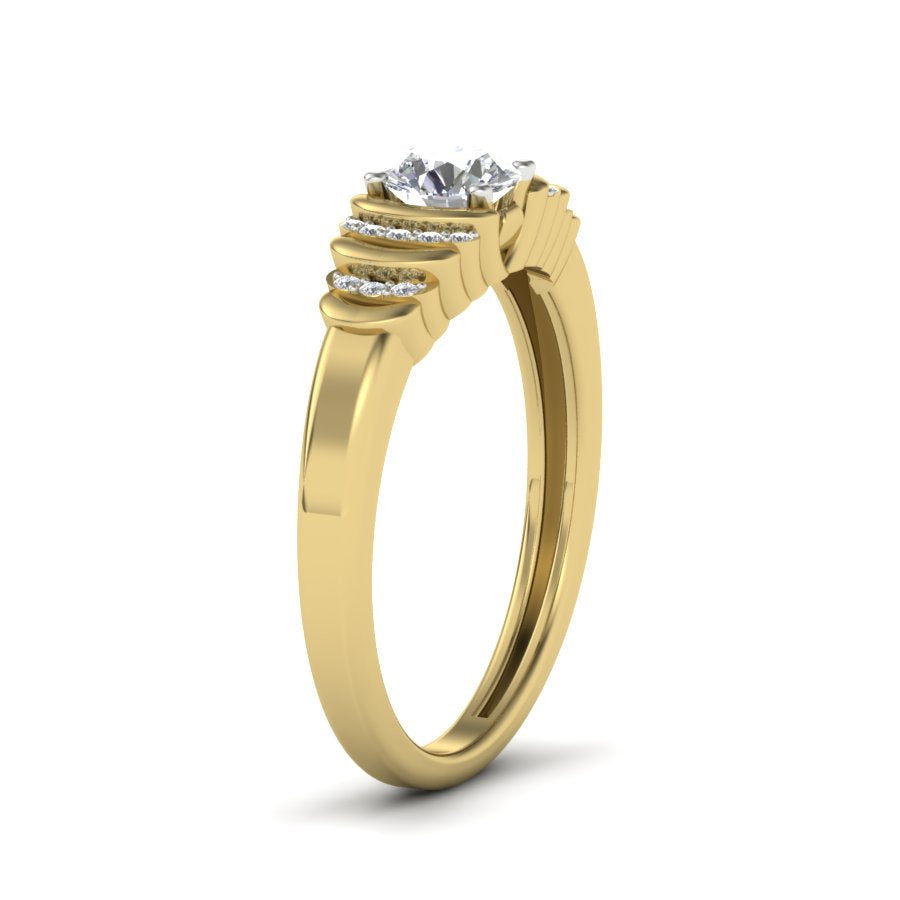 Yellow Gold Plated Sterling Silver Ring
