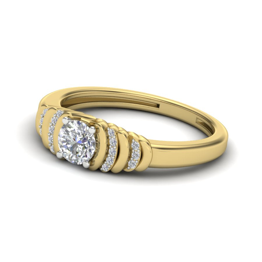 Yellow Gold Plated Sterling Silver Ring