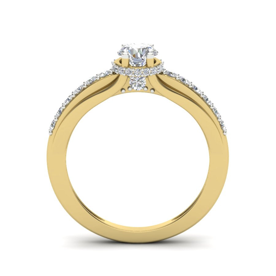 Yellow Gold Plated Sterling Silver Ring