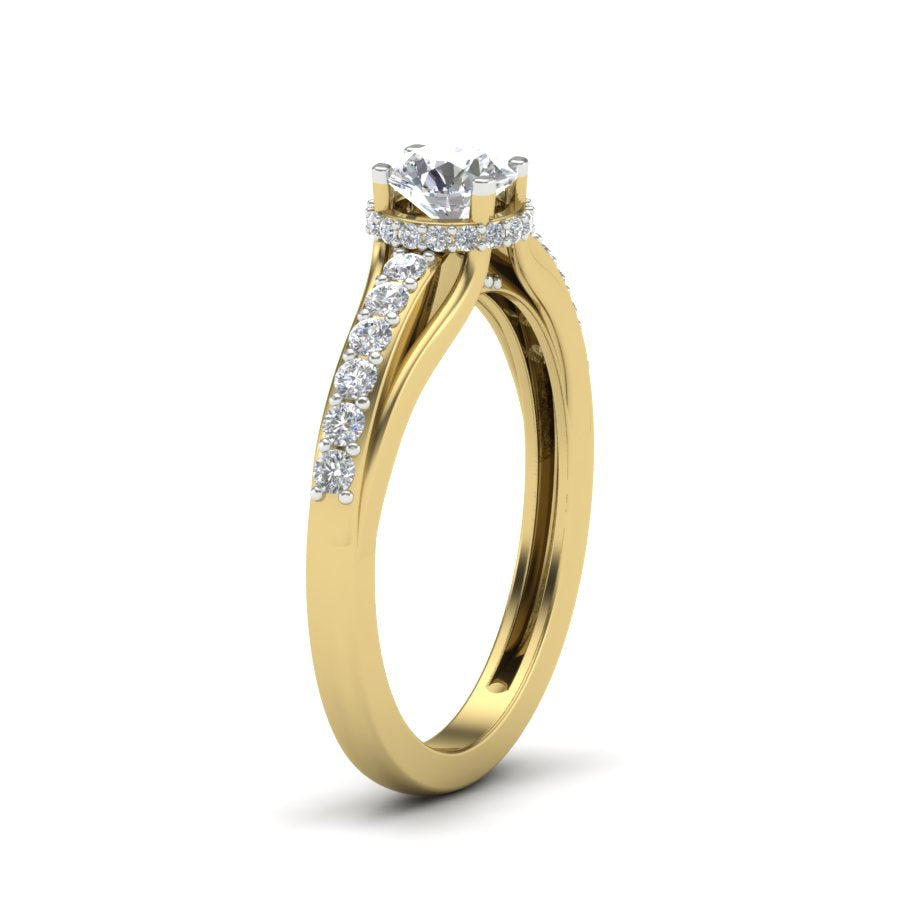 Yellow Gold Plated Sterling Silver Ring
