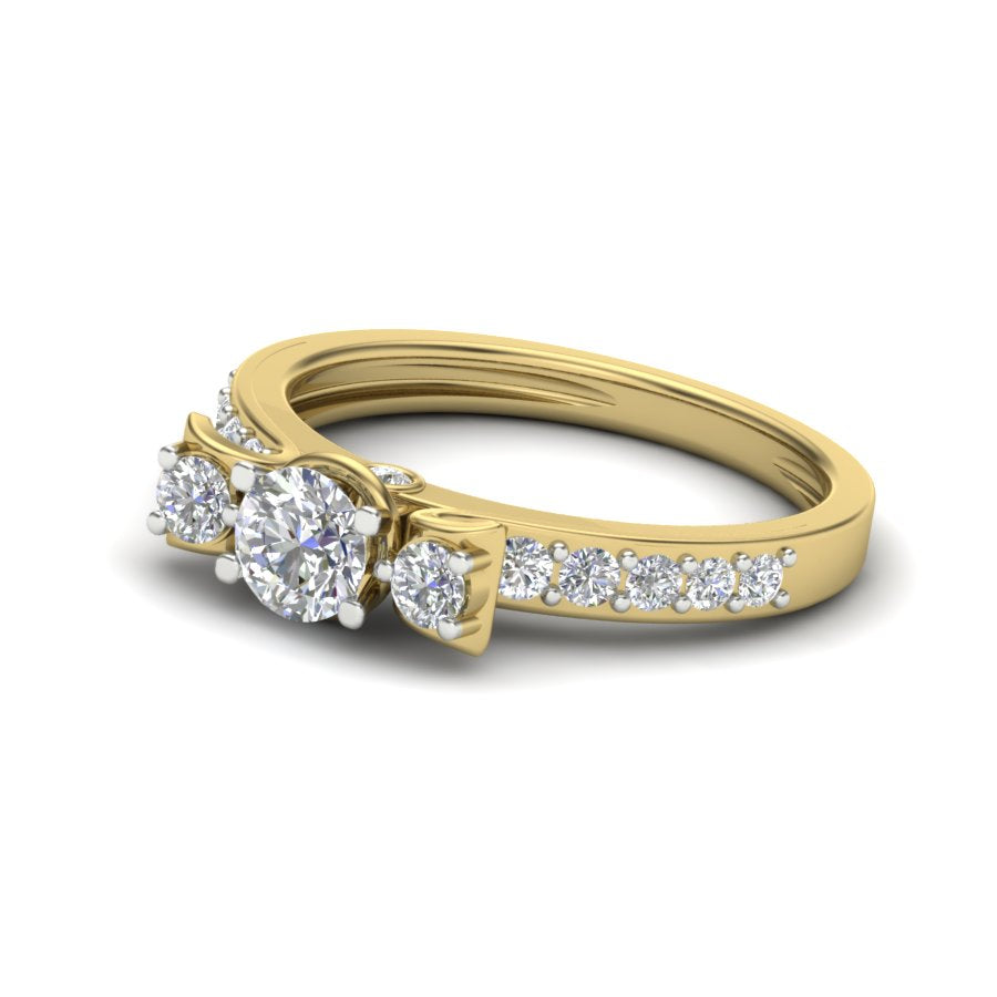 Yellow Gold Plated Sterling Silver Ring