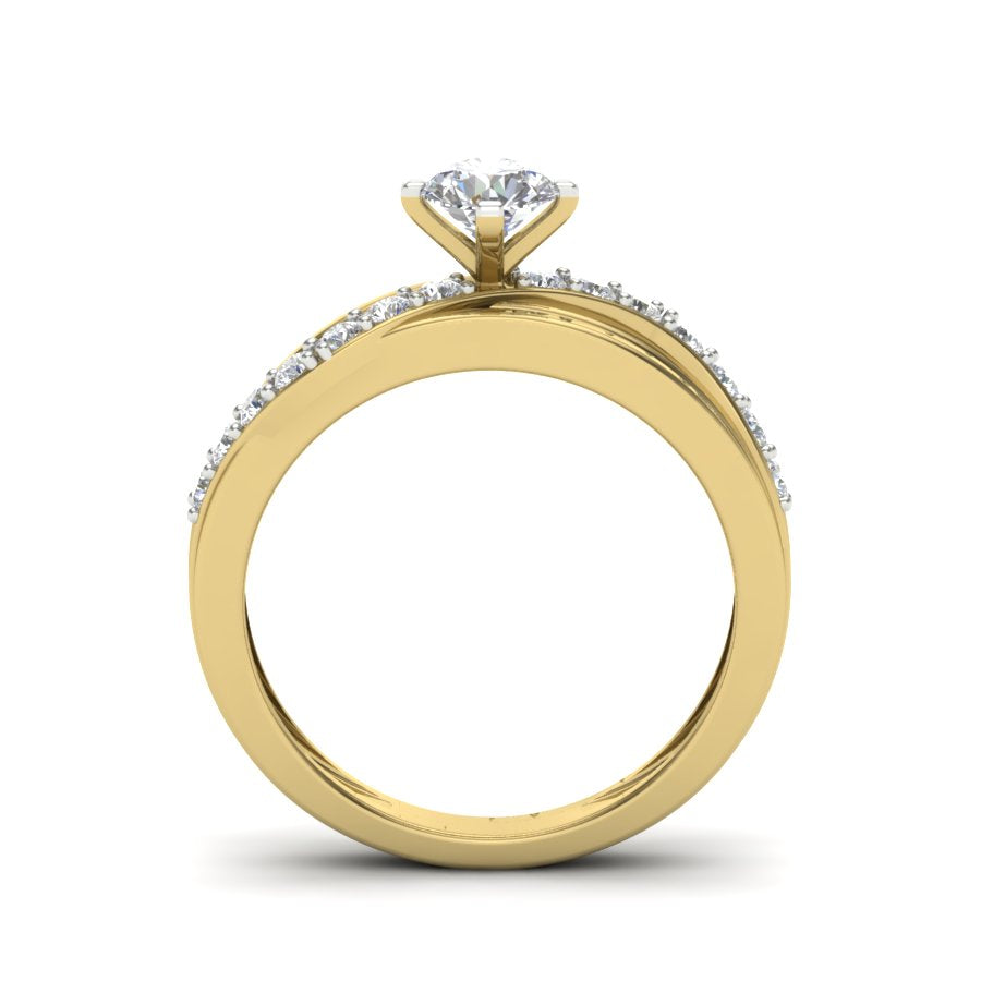 Yellow Gold Plated Sterling Silver Ring