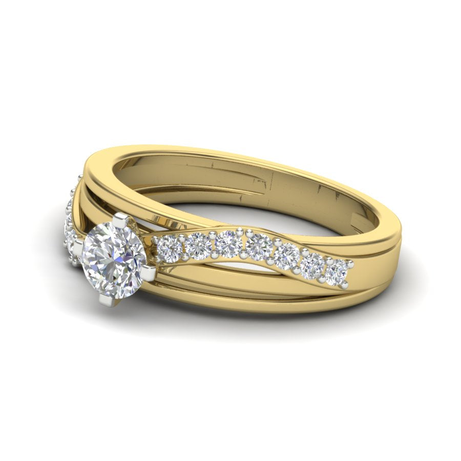 Yellow Gold Plated Sterling Silver Ring