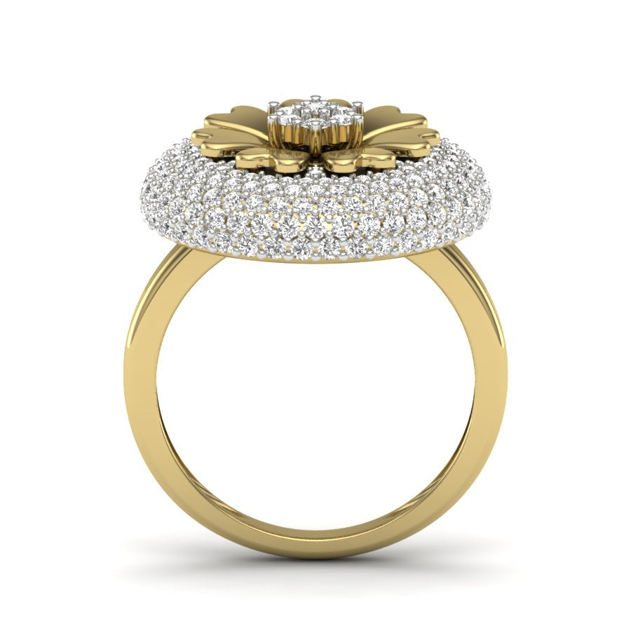 Yellow Gold Plated Sterling Silver Ring