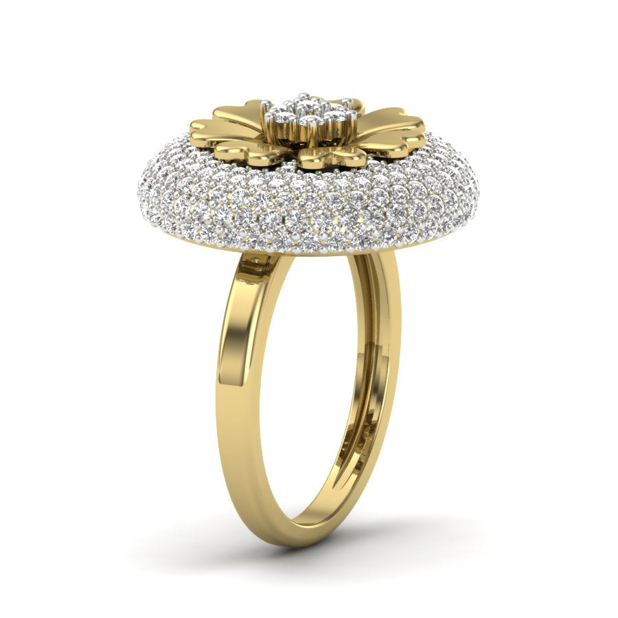 Yellow Gold Plated Sterling Silver Ring