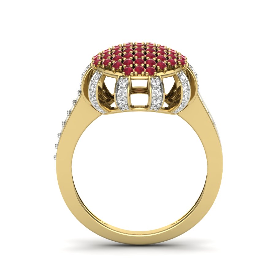 Yellow Gold Plated Sterling Silver Ring