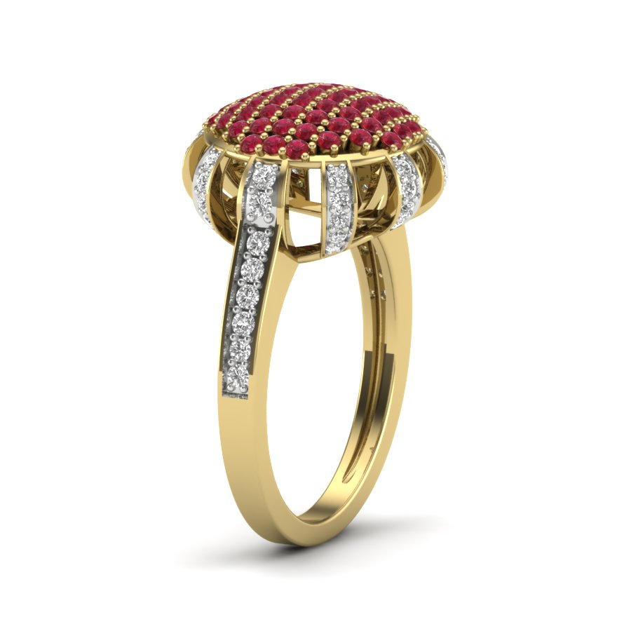 Yellow Gold Plated Sterling Silver Ring