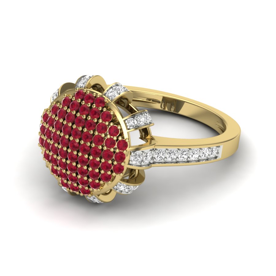 Yellow Gold Plated Sterling Silver Ring