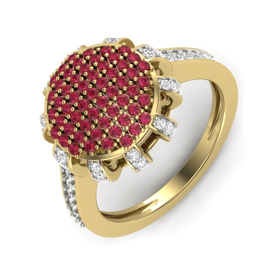 Yellow Gold Plated Sterling Silver Ring