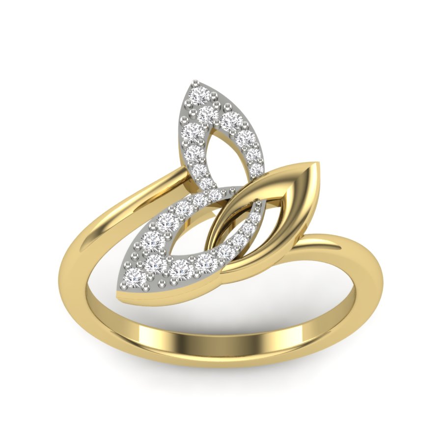 Yellow Gold Plated Sterling Silver Ring