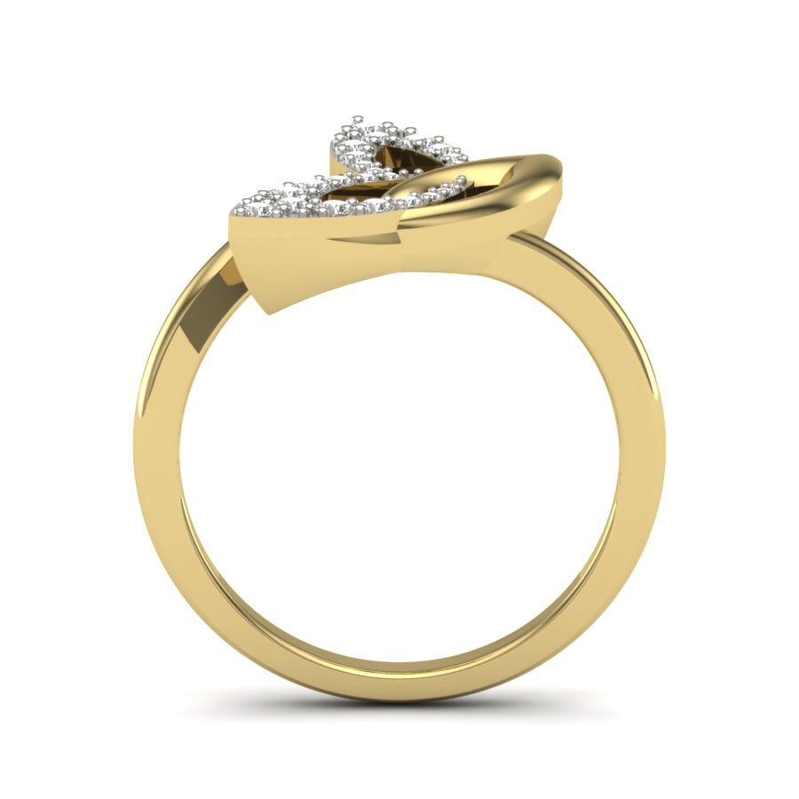 Yellow Gold Plated Sterling Silver Ring