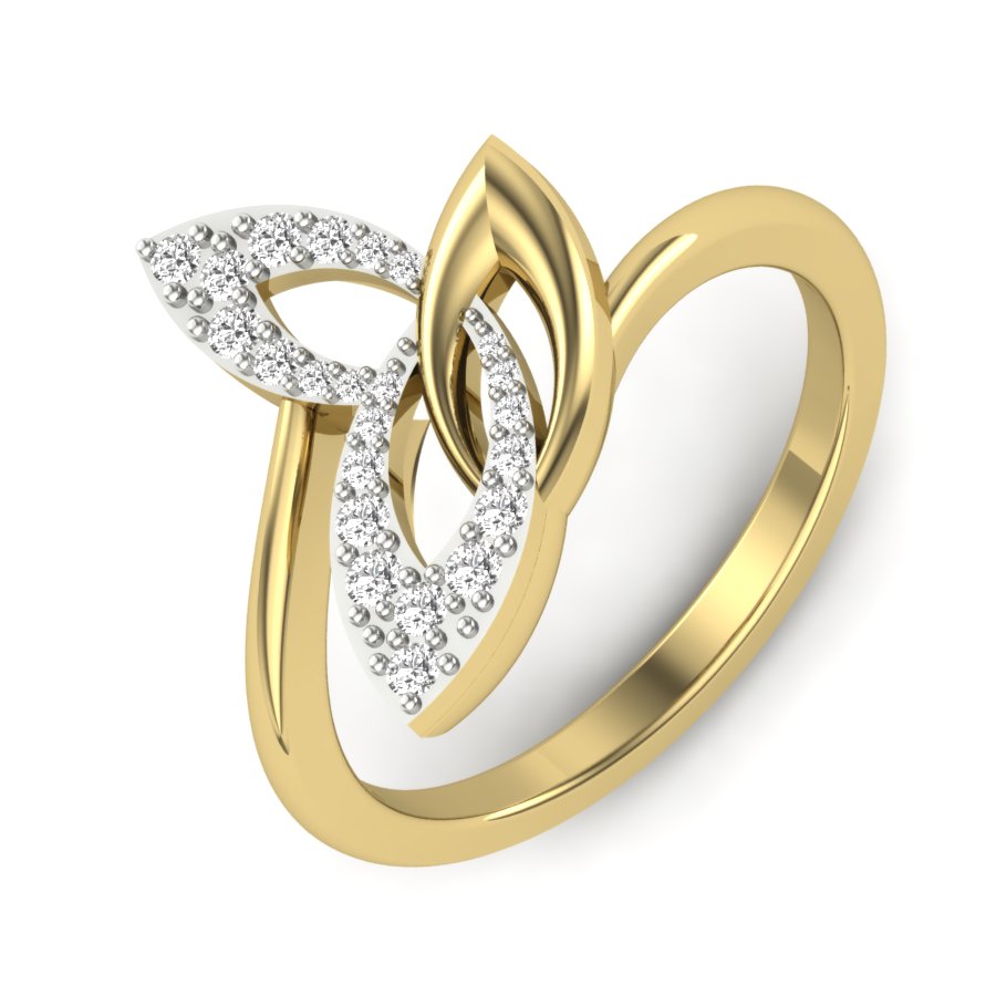 Yellow Gold Plated Sterling Silver Ring