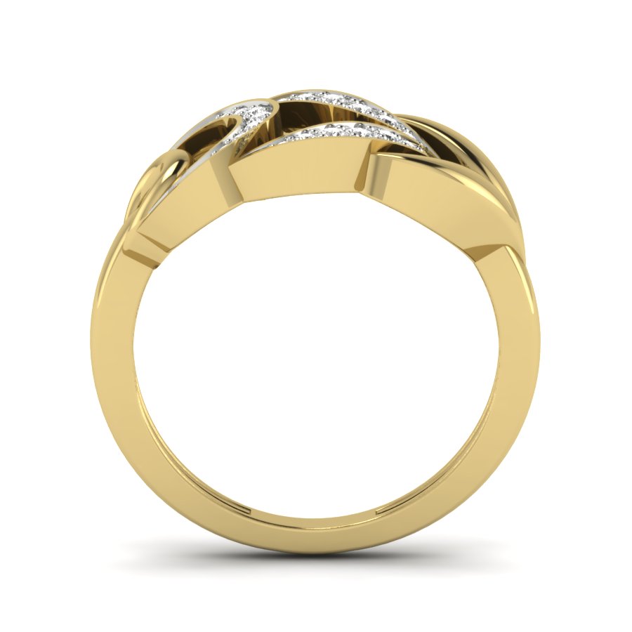 Yellow Gold Plated Sterling Silver Ring