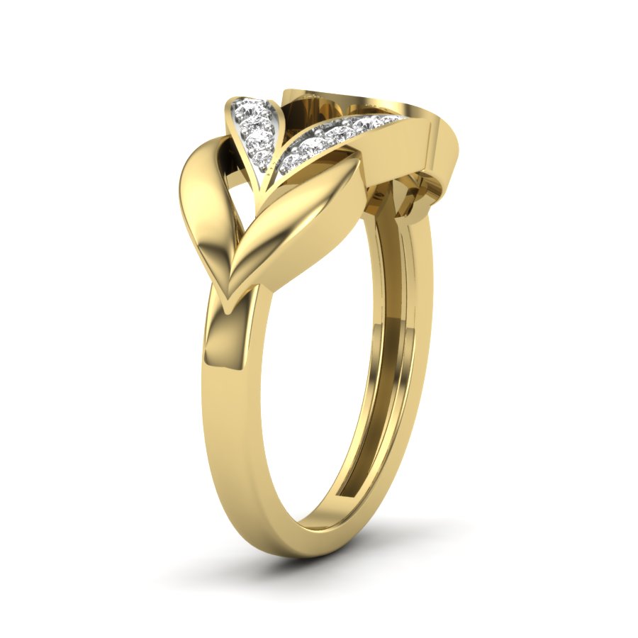 Yellow Gold Plated Sterling Silver Ring