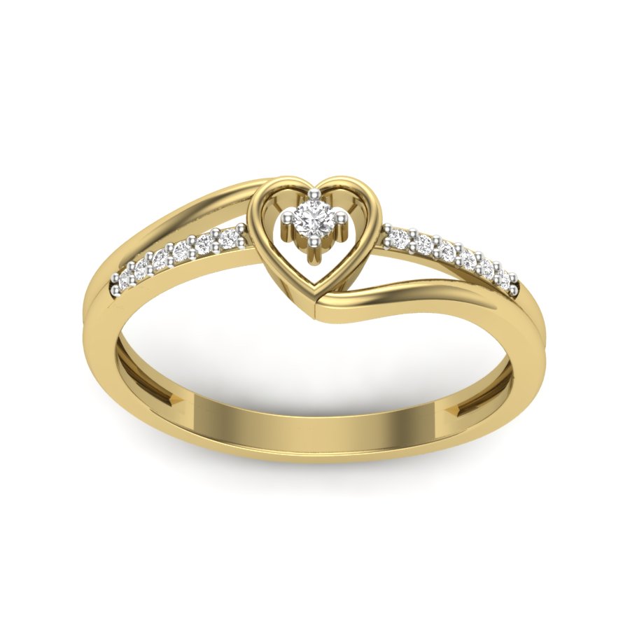 Yellow Gold Plated Sterling Silver Ring