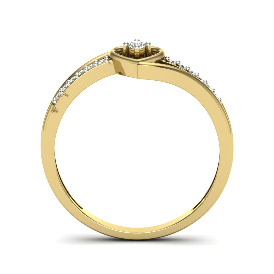 Yellow Gold Plated Sterling Silver Ring