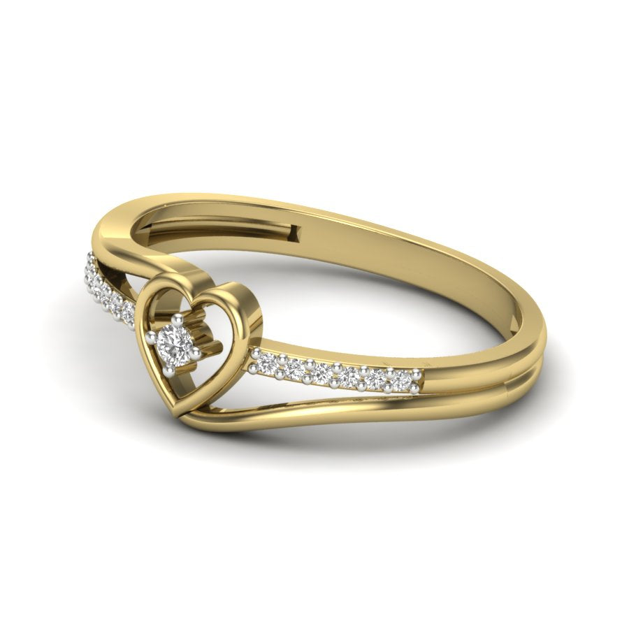 Yellow Gold Plated Sterling Silver Ring