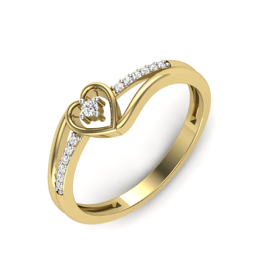 Yellow Gold Plated Sterling Silver Ring