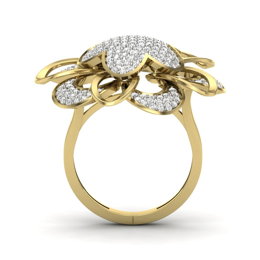 Yellow Gold Plated Sterling Silver Ring