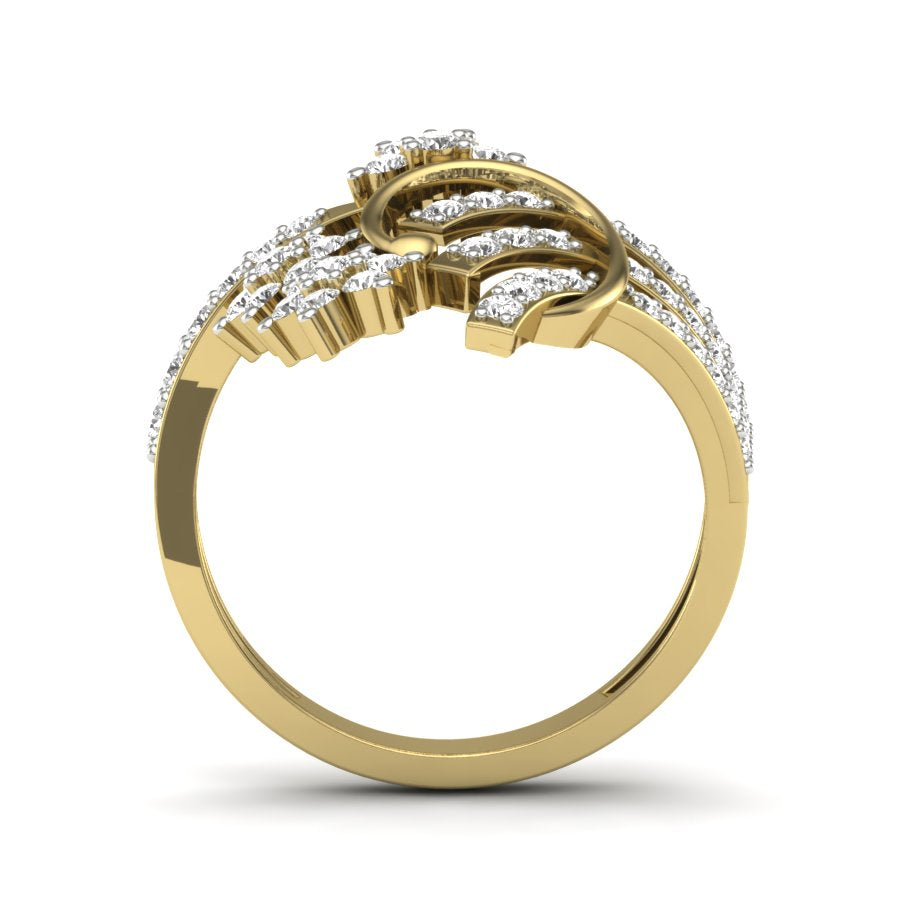 Yellow Gold Plated Sterling Silver Ring