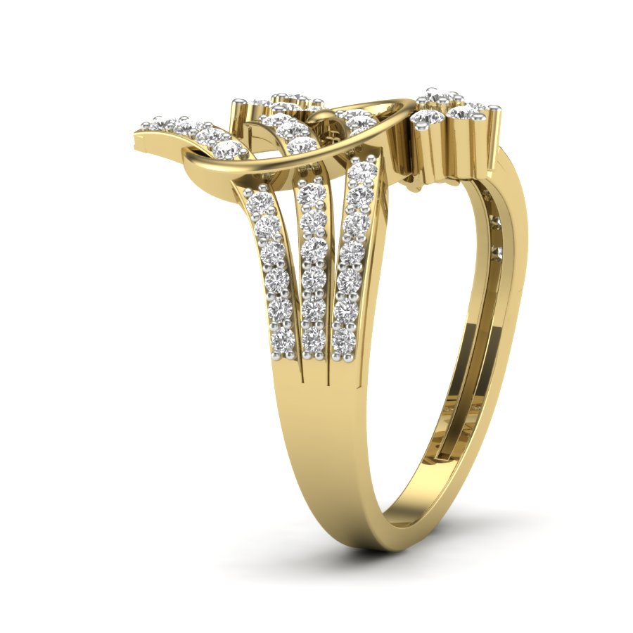 Yellow Gold Plated Sterling Silver Ring