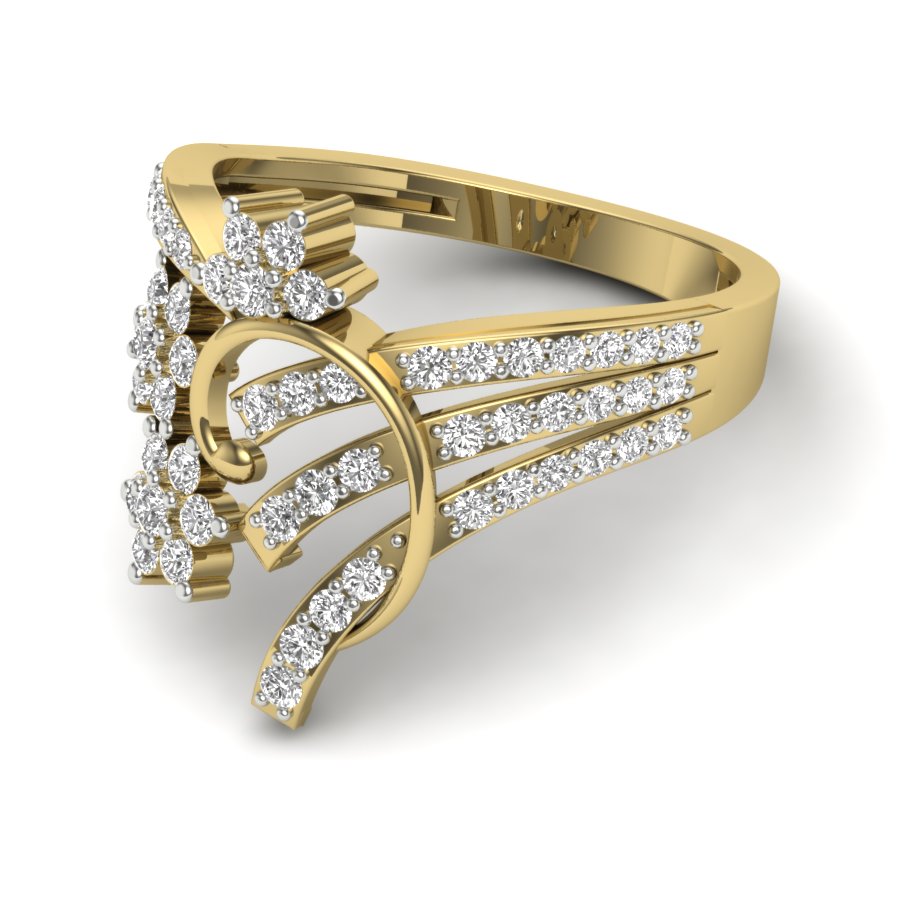 Yellow Gold Plated Sterling Silver Ring