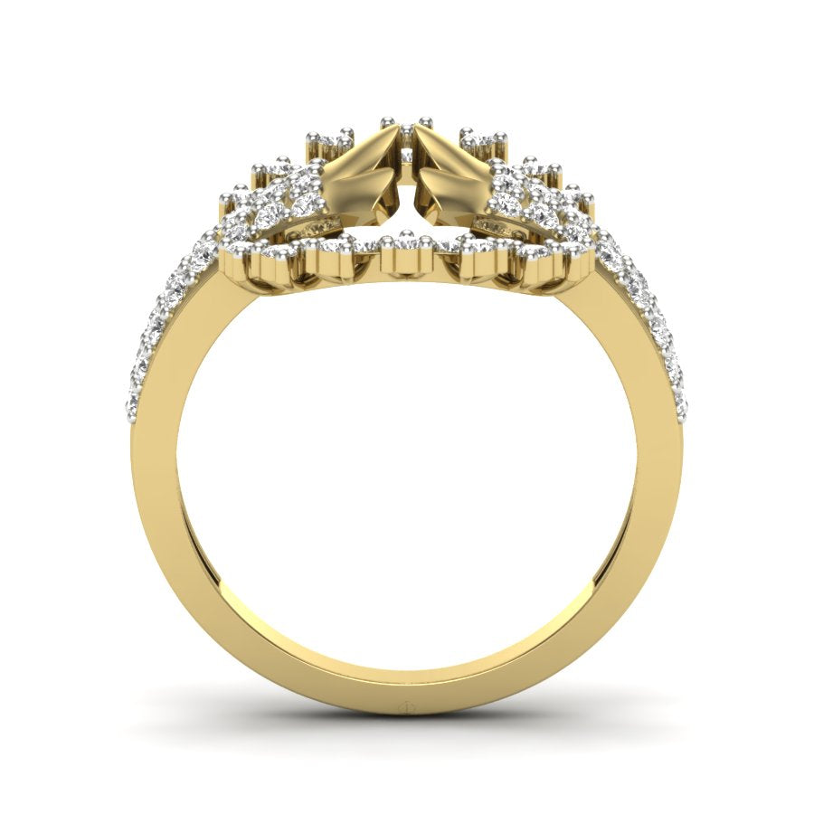 Yellow Gold Plated Sterling Silver Ring