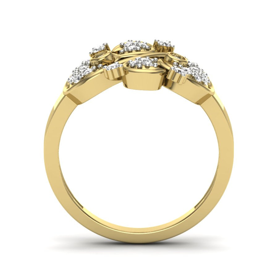 Yellow Gold Plated Sterling Silver Ring
