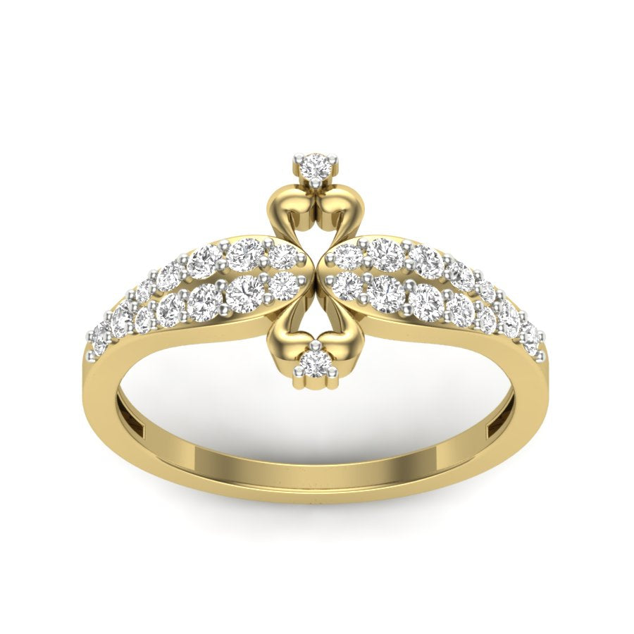 Yellow Gold Plated Sterling Silver Ring