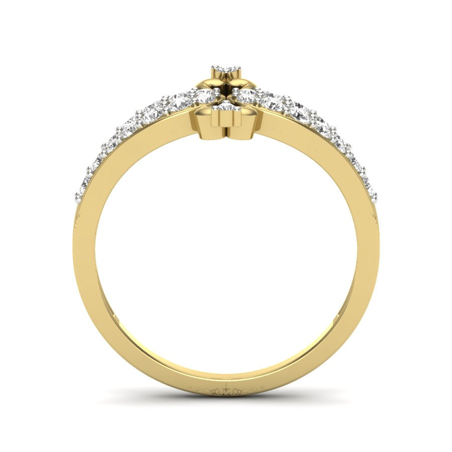 Yellow Gold Plated Sterling Silver Ring