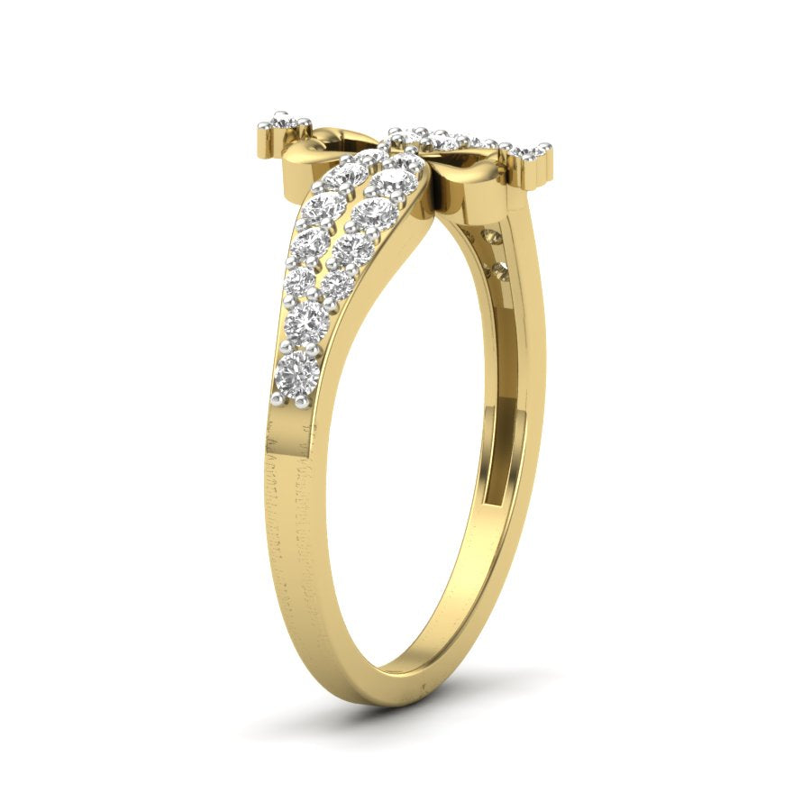 Yellow Gold Plated Sterling Silver Ring