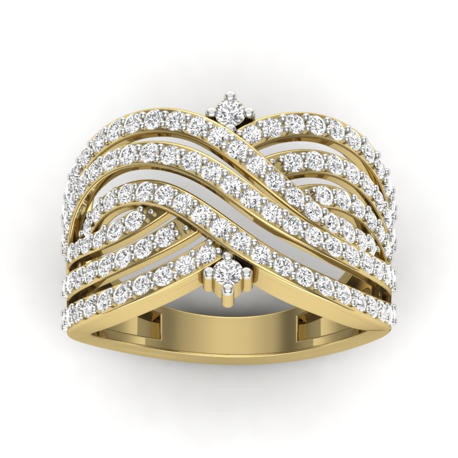 Yellow Gold Plated Sterling Silver Ring