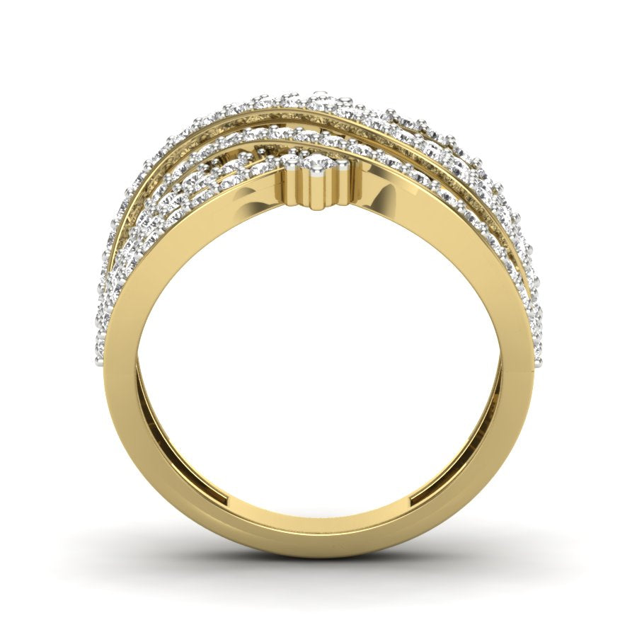 Yellow Gold Plated Sterling Silver Ring