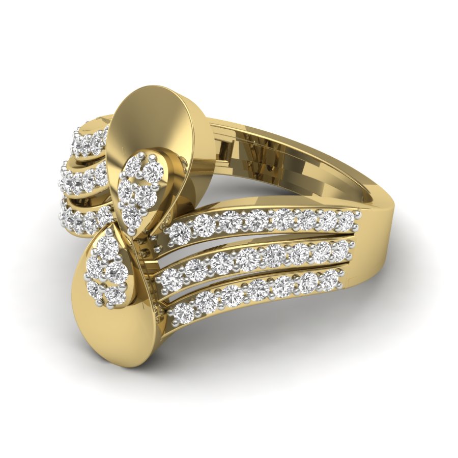 Yellow Gold Plated Sterling Silver Ring